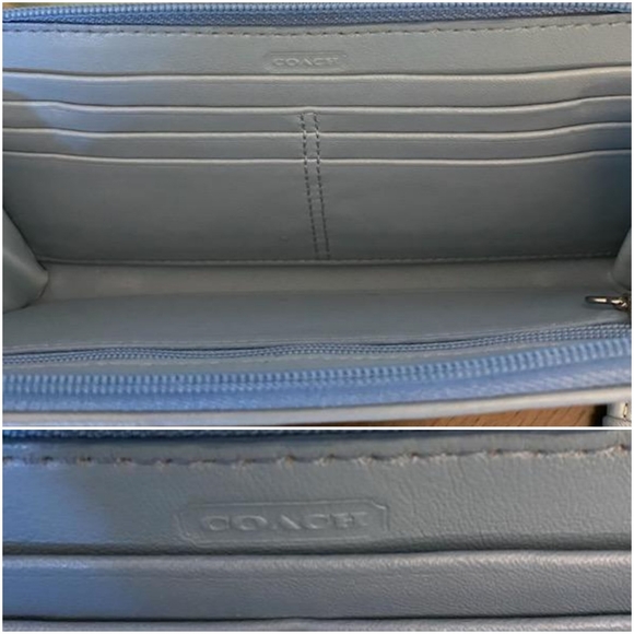 **SOLD**Coach Signature Optic Butterfly Wallet - Picture 8 of 10